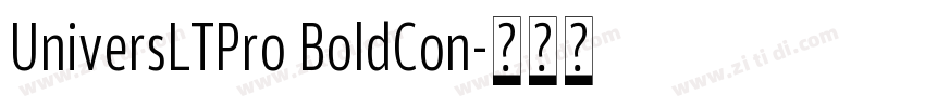 UniversLTPro BoldCon字体转换